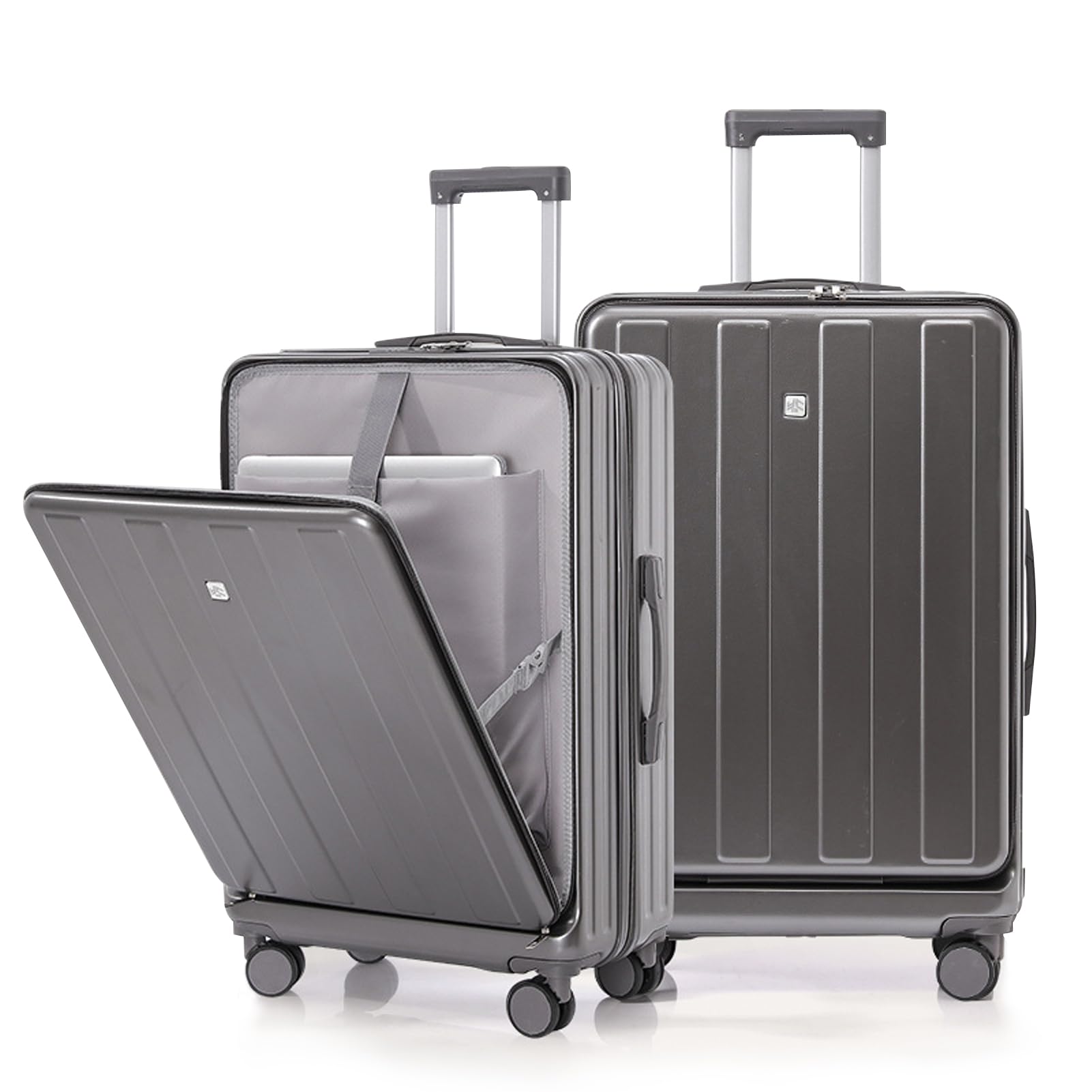 20″ Expandable Hardshell Suitcase with USB-C Charging Port & Front Pocket