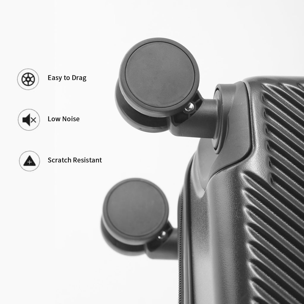 20″ Carry-On Spinner Suitcase with Combination Lock, USB Port & Front Laptop Access