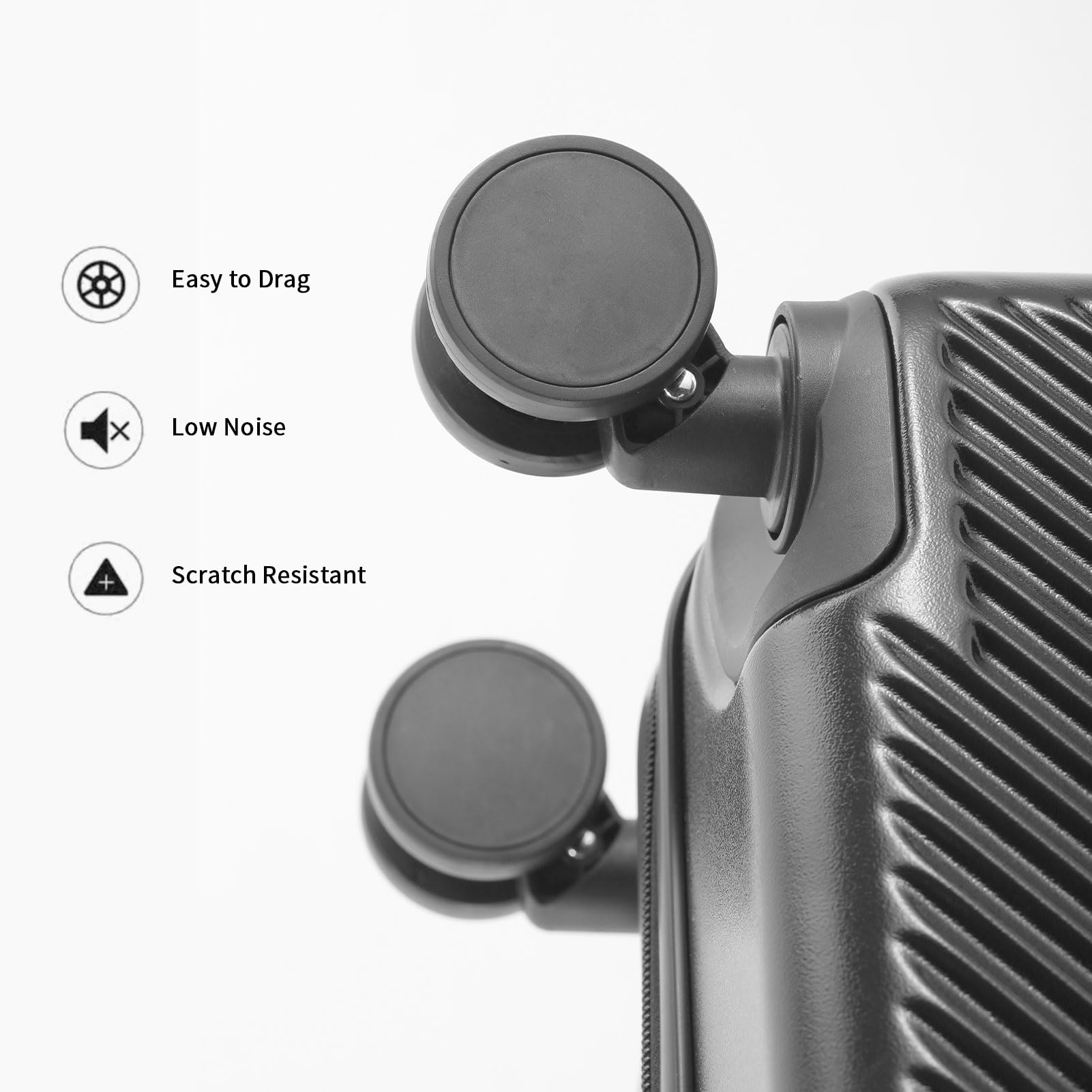 20″ Carry-On Spinner Suitcase with Combination Lock, USB Port & Front Laptop Access