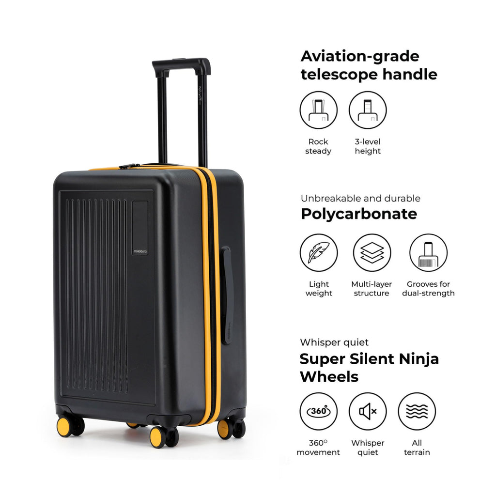 MOKOBARA Transit 3-Piece Polycarbonate Luggage Set (40 L / 65 L / 100 L)
