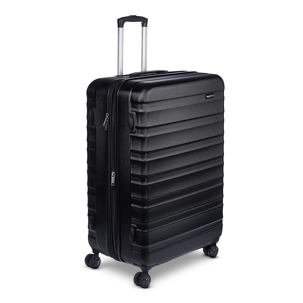 Amazon Basics 30″ Hardside Spinner Luggage – ABS Hard Shell, Black