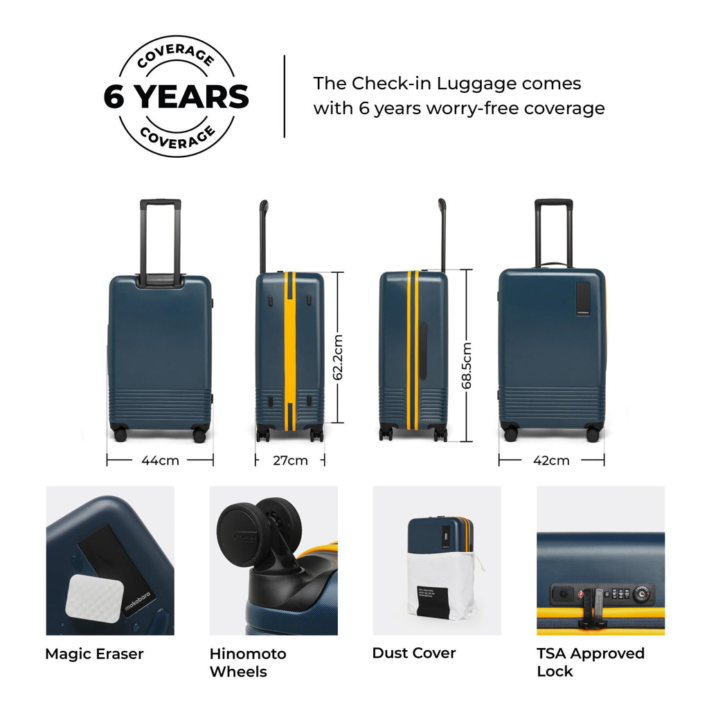 MOKOBARA Hardshell Check-In Luggage – Lightweight Polycarbonate Suitcase