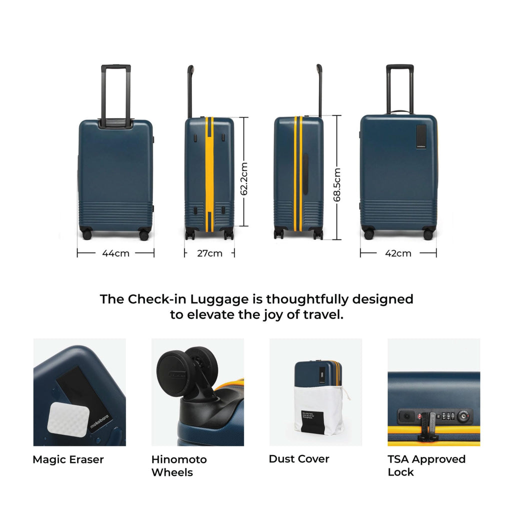 MOKOBARA Hardshell Check-In Luggage – Lightweight Polycarbonate Suitcase