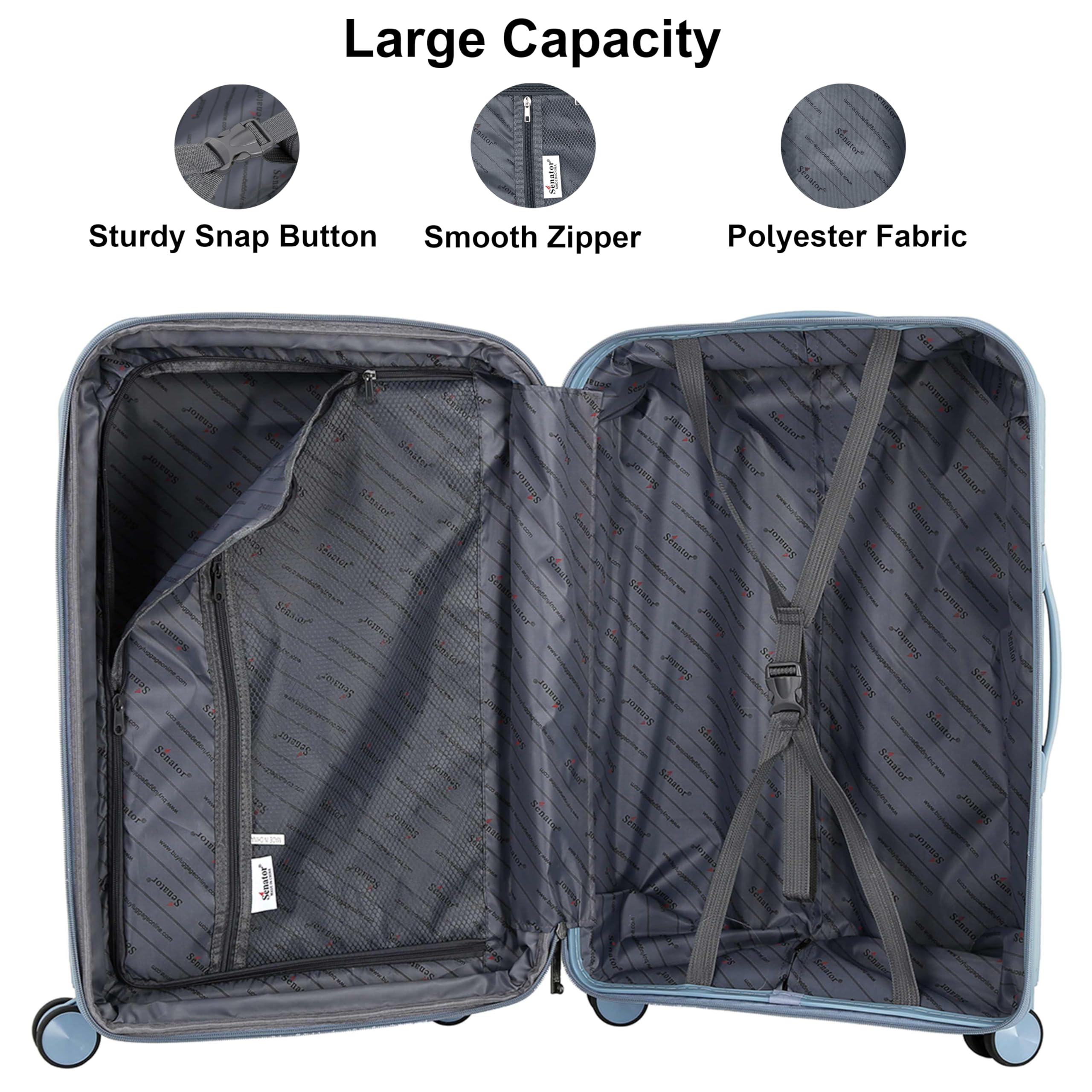 Senator Expandable Lightweight Spinner Luggage