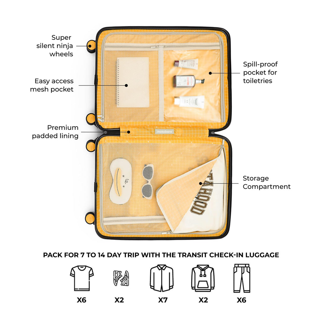 MOKOBARA The Transit 65 L Hardside Spinner Luggage with TSA Lock
