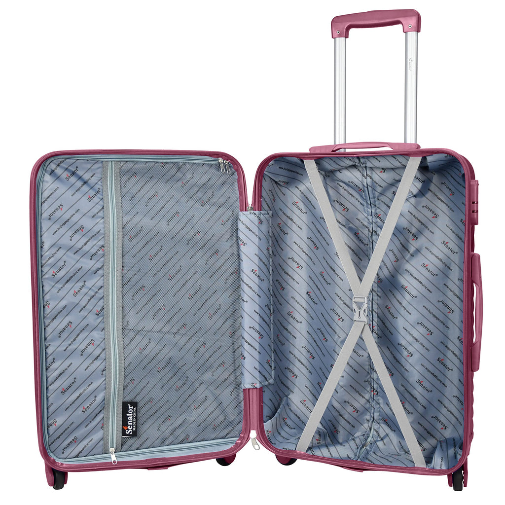 Senator ABS Lightweight Travel Luggage Trolley – Spinner Suitcase (KH1065)