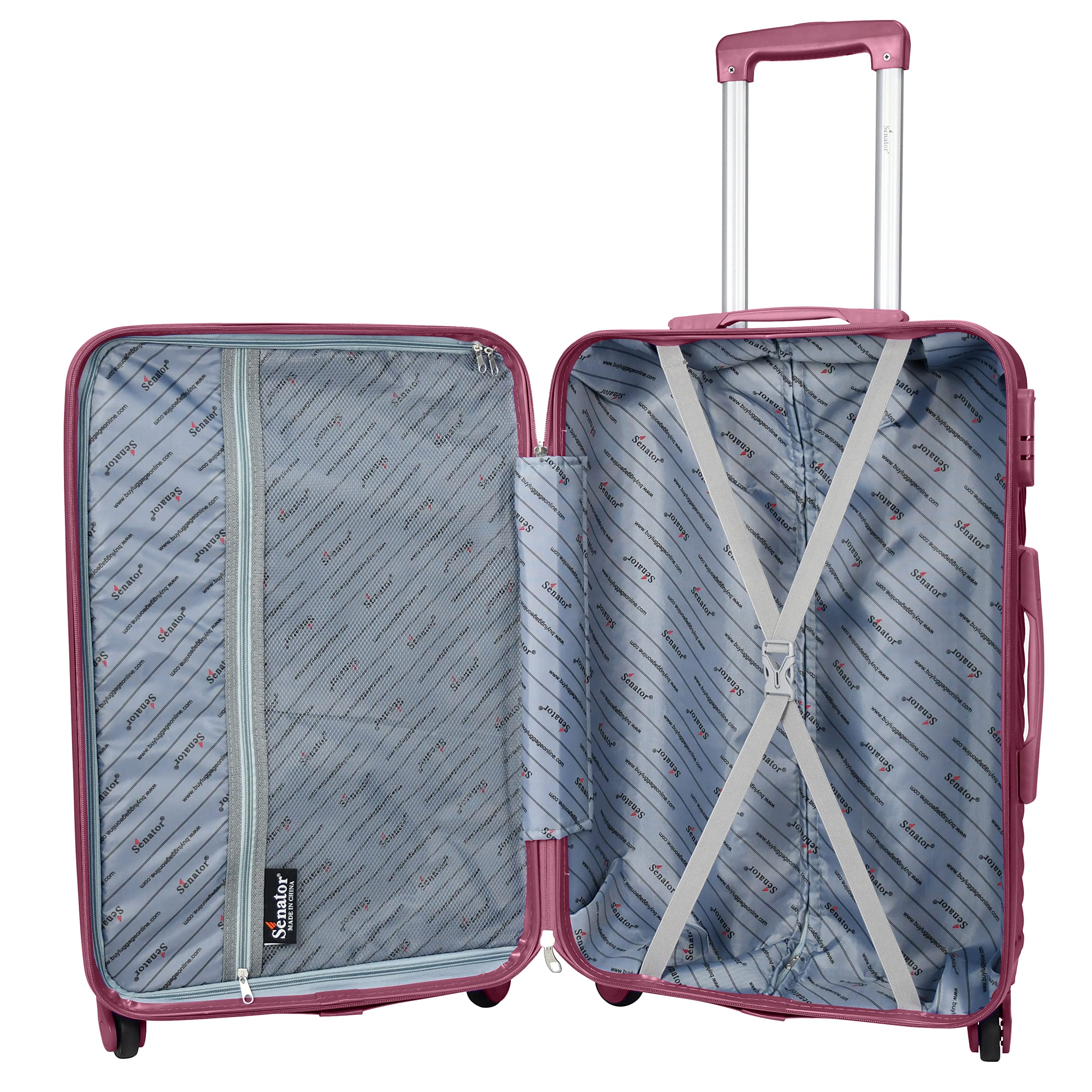 Senator ABS Lightweight Travel Luggage Trolley – Spinner Suitcase (KH1065)