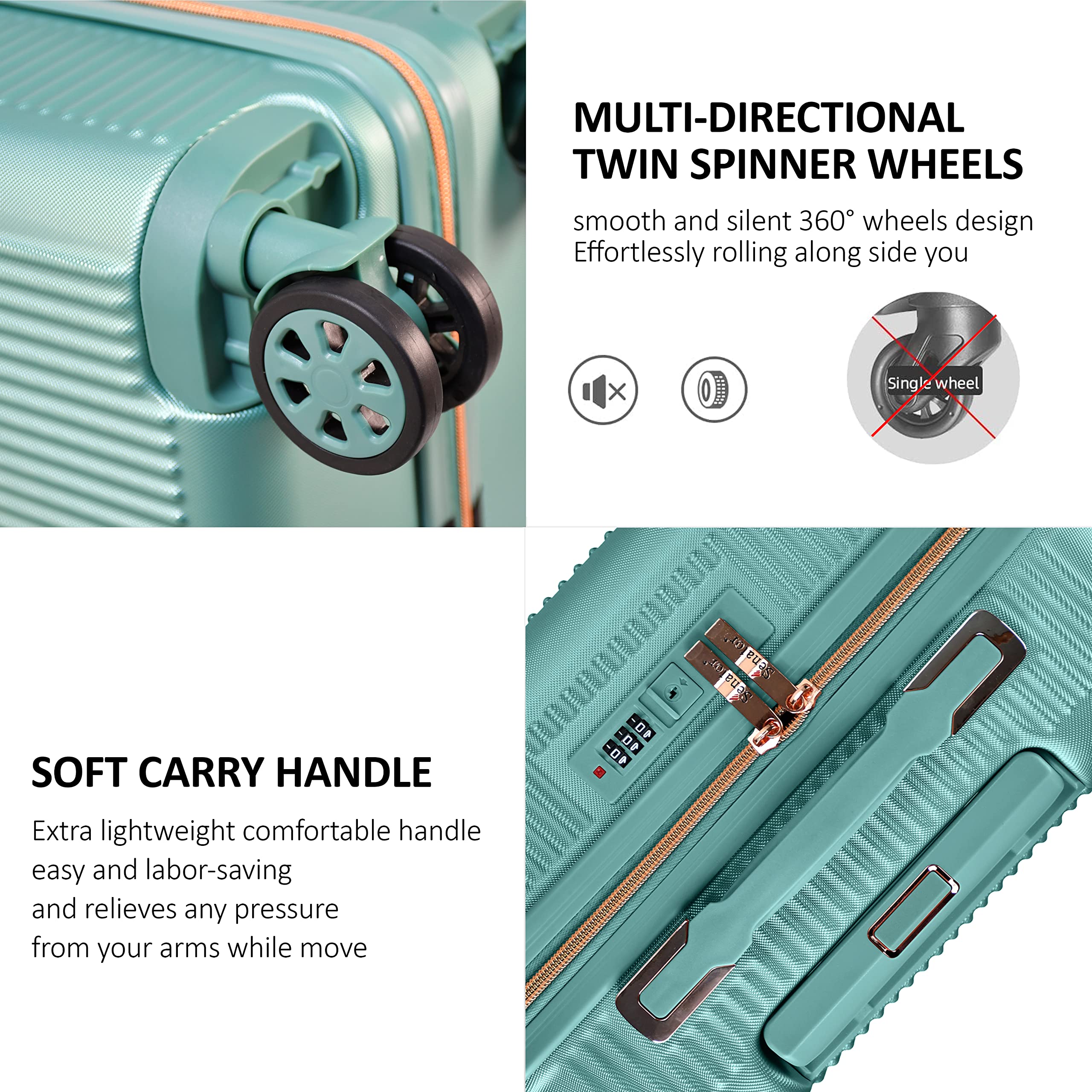 Senator Lightweight Spinner Suitcase with Wheels