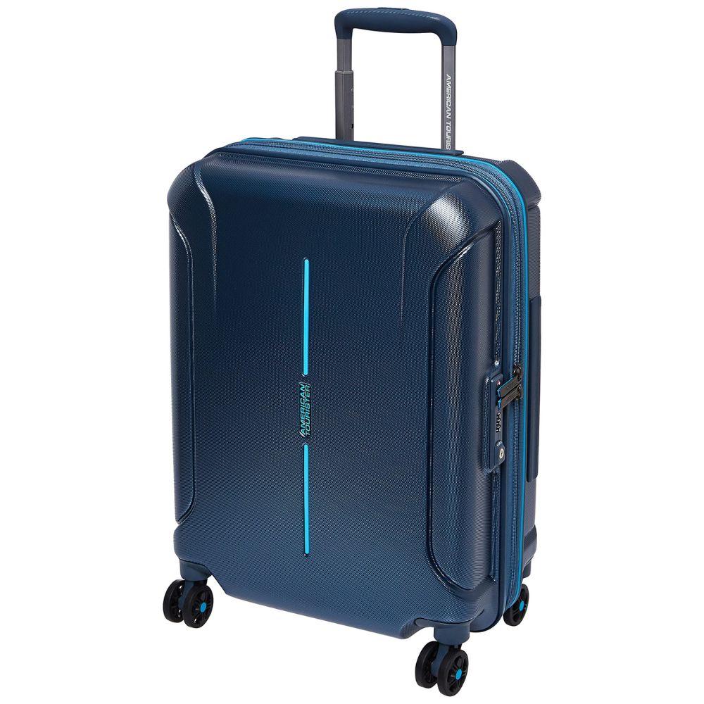 American Tourister Technum 77 cm Spinner Luggage – Metallic Blue